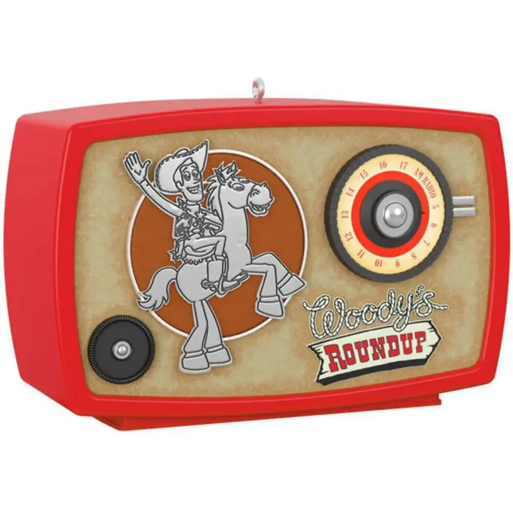 Hallmark Keepsake 2024 Pixar Toy Story Woody’s Roundup Radio Christmas Ornament